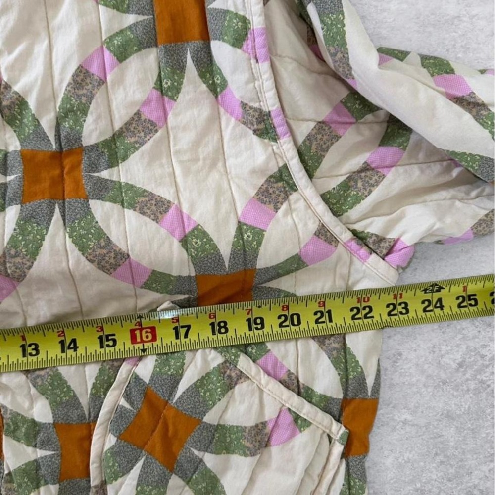 Universal Thread Women Retro Quilted Patchwork Jacket Cream M - Picture 4 of 6